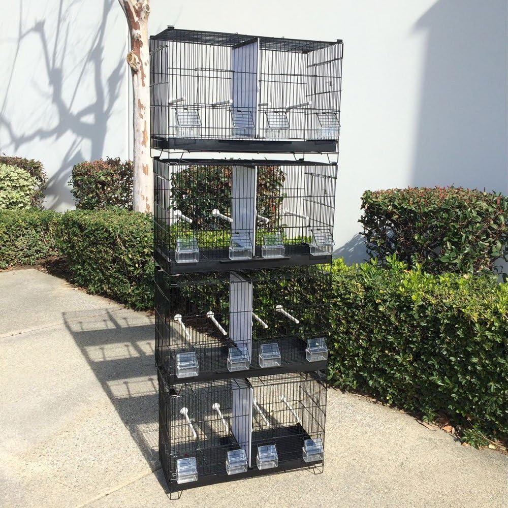 Buy Mcage 4 of Stack and Lock Double Breeder Cage Bird Breeding Cage