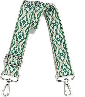 Wide Purse Strap Adjustable Replacement Crossbody Bag Strap Silver Hardware Shoulder Straps