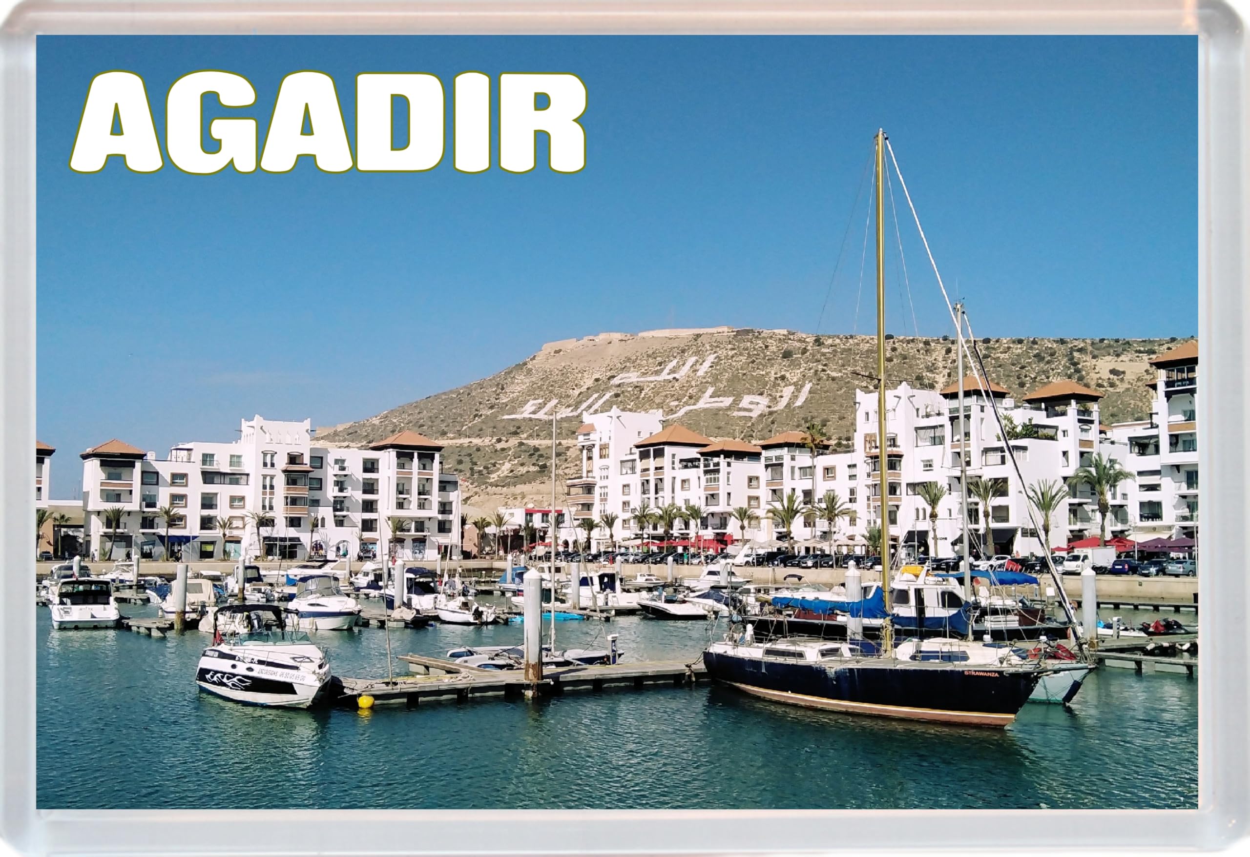 Baked Bean Store Multicolor Agadir - Morocco - Jumbo Fridge Magnet 96 X 67Mm Bbsfhm1662