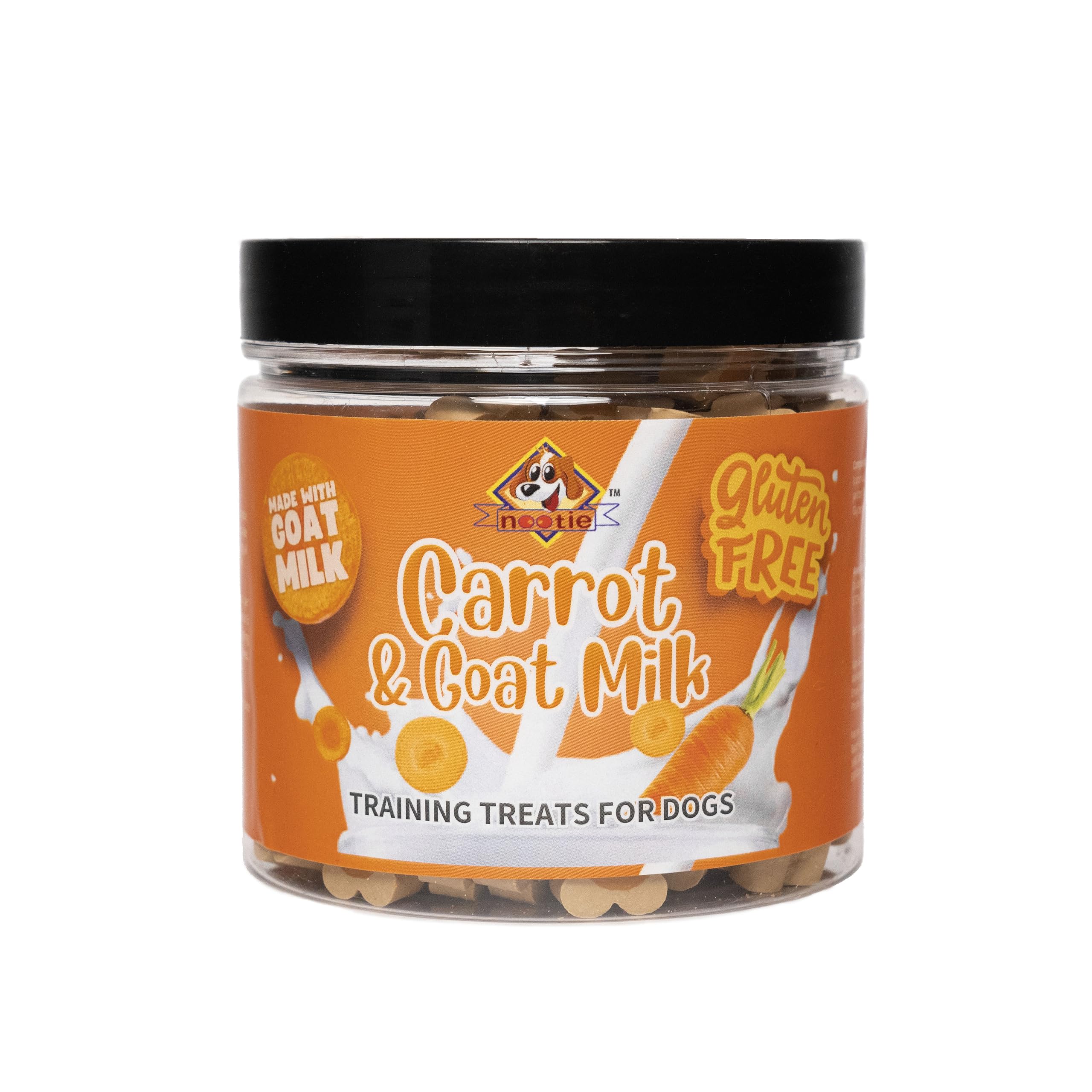 Nootie Training Treat for Dogs | Gluten Free Dog Treats for All Life Stages Dogs | Complete Dental Care with Omega 3 & 6 | 100% Natural & Digestible Dog Biscuits | Carrot & Goat Milk | 220g (B09M63GK23) Amazon Price History, Amazon Price Tracker
