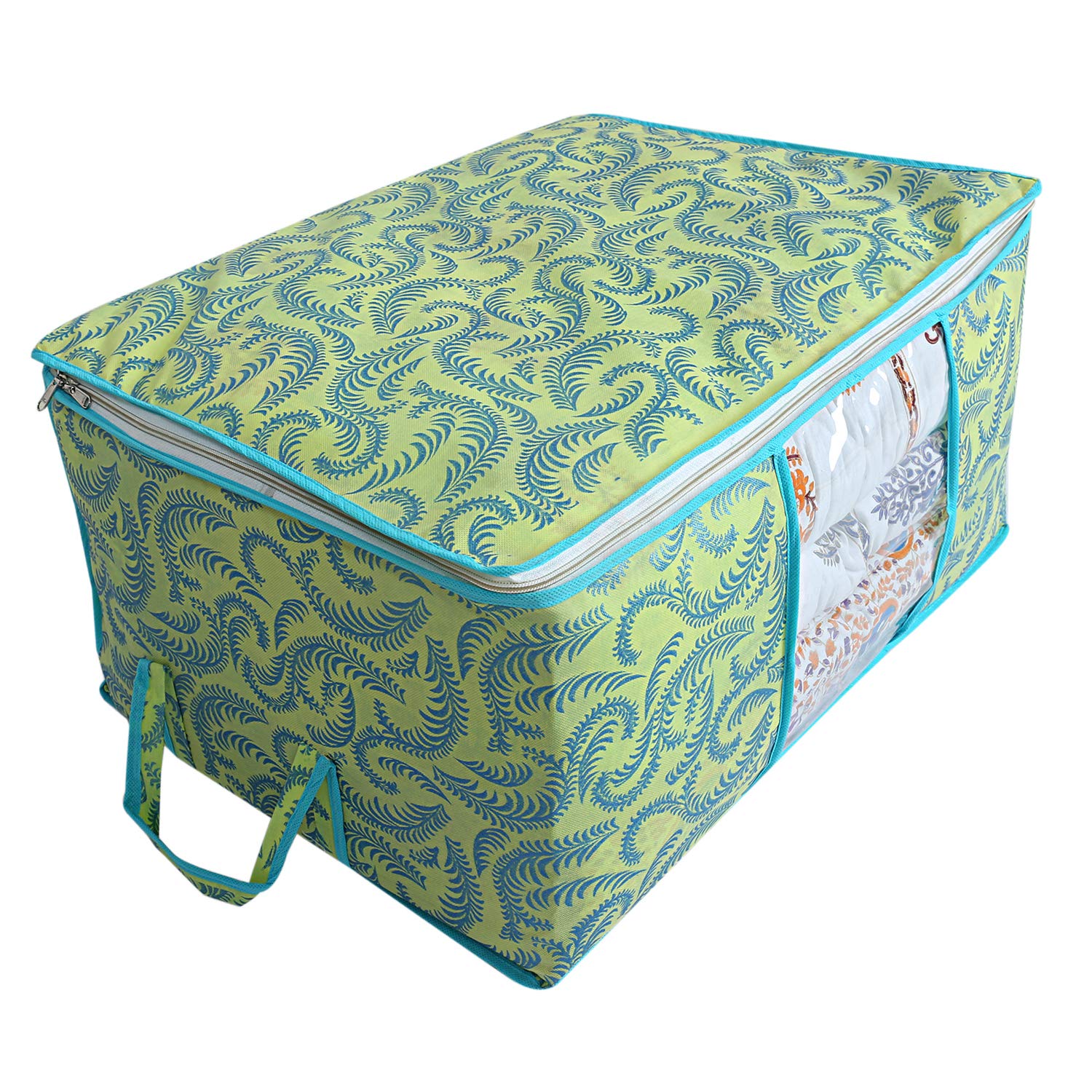 Kuber Industries Non-Woven Underbed Storage Bag (Green), Standard (CTKTC02732)-image-24
