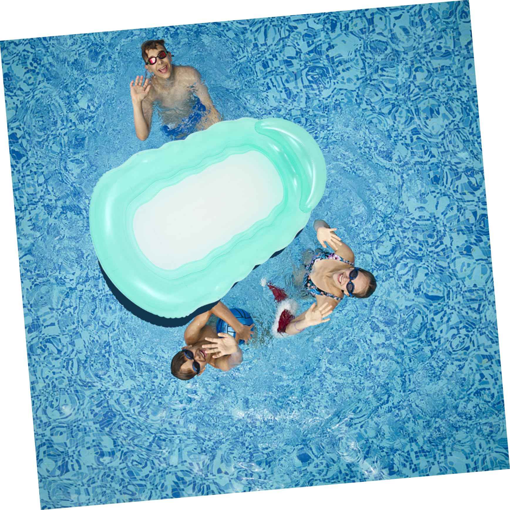 Aufblasbare Poolhängematte und Schwimmliege aus Reißfestem PVC für Entspannte Sommerstimmung im Pool mit Komfortablem Design und Atmungsaktiver Liegefläche