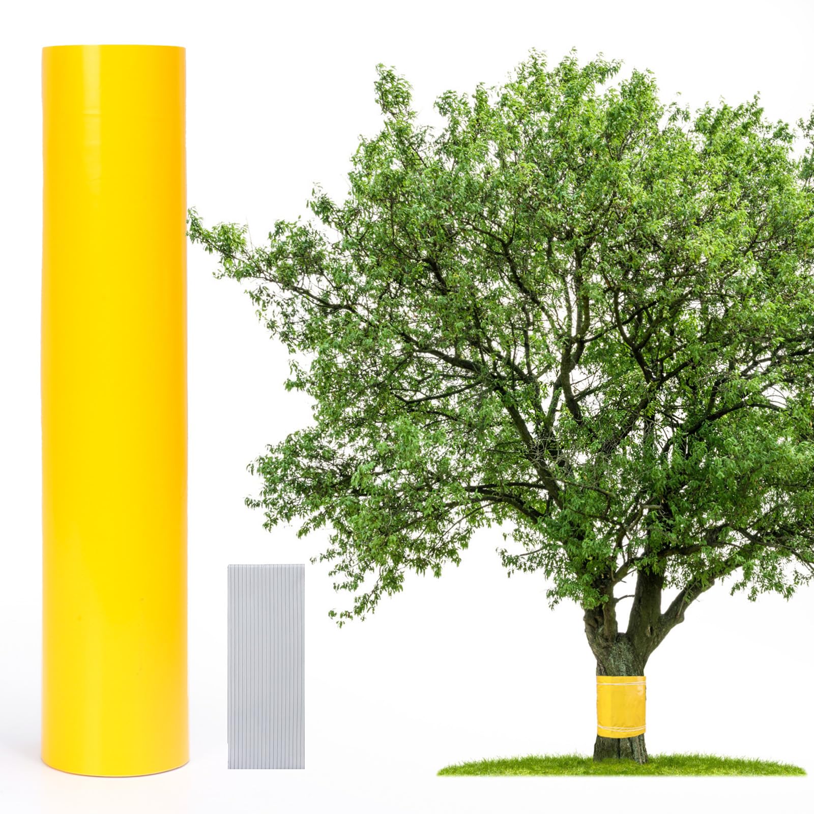 WEDNOK 25cmx5m Fruit Tree Glue Band Traps, Grease Band against Caterpillars and Ants, Insect Control Ant Bug Tree Tape Barrier, Natural Protection for Trees