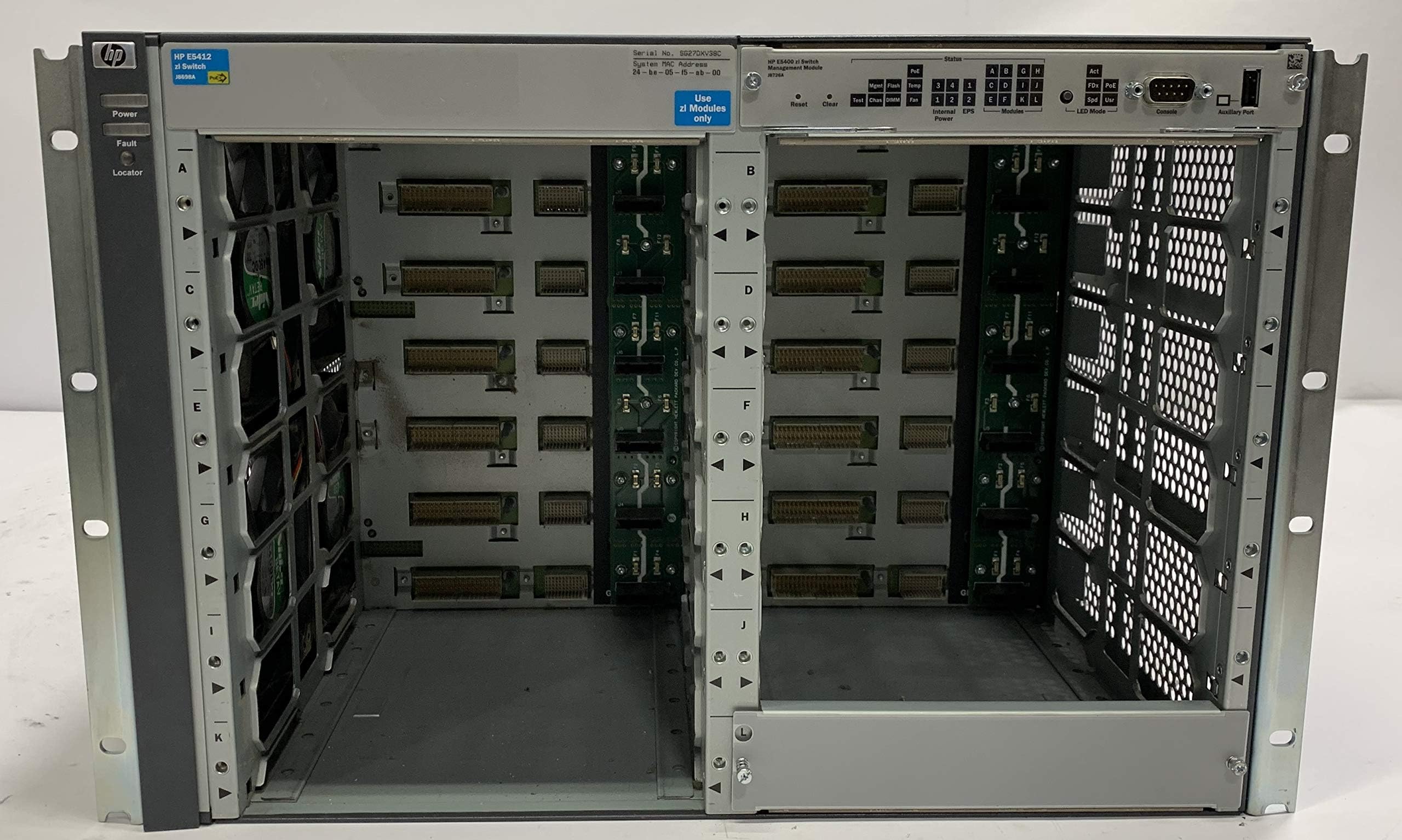 HP J8698A ProCurve E5412 zl switch w/ J8726A, Rack Ears