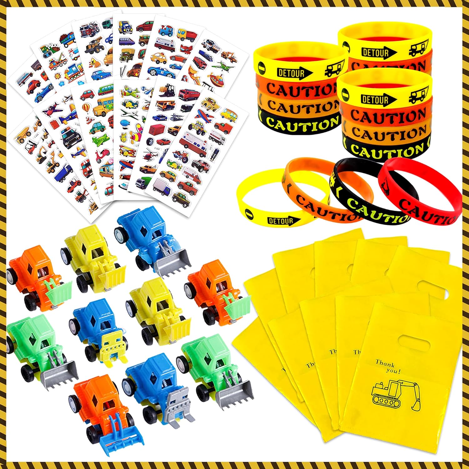 48 Pieces Construction Party Favors Construction Truck toys