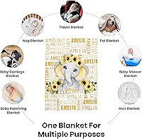 Vista 148 de Custom Name Blanket Throw Personalized Blanket for Kid with Names Customized Blanket with Name for Baby,Custom Blanket,Gift for Birthday Letter