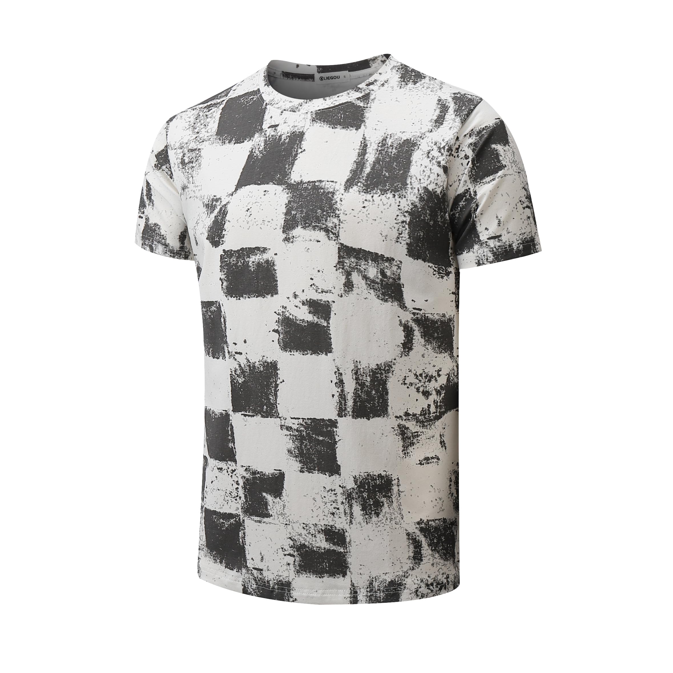 RONOMO Herren T-Shirt 95% Baumwolle 5% Spandex, Mikroelastik, Hautfreundlich