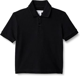 Amazon Essentials Boys and Toddlers Cotton Spandex Pique Polo Shirt, Breathable Stretch Knit