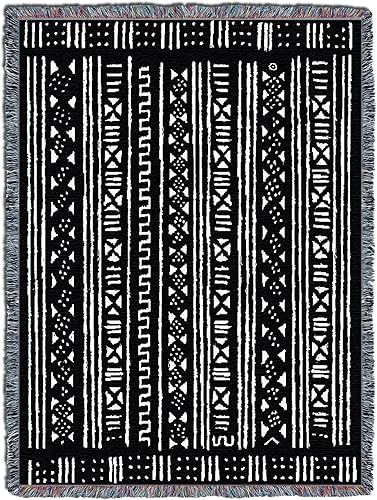 Pure Country Weavers Manta de tela de barro XL, estilo africano, regalo cultural africano, manta tejida de algodón, fabricada en los Estados Unidos