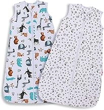 Lictin Baby Sleeping Bag - Baby Wearable Blanket Sleeping Sack Baby 2Pcs Baby Swaddle Sack Blanket Sack with Adjustable Length 85-105CM for Infant Toddler 18 to 36 Months