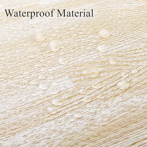 Vista 4 de Tebery 16 piezas de baldosas de madera impresas de 3/8 pulgadas de grosor de espuma EVA rompecabezas alfombra de piso