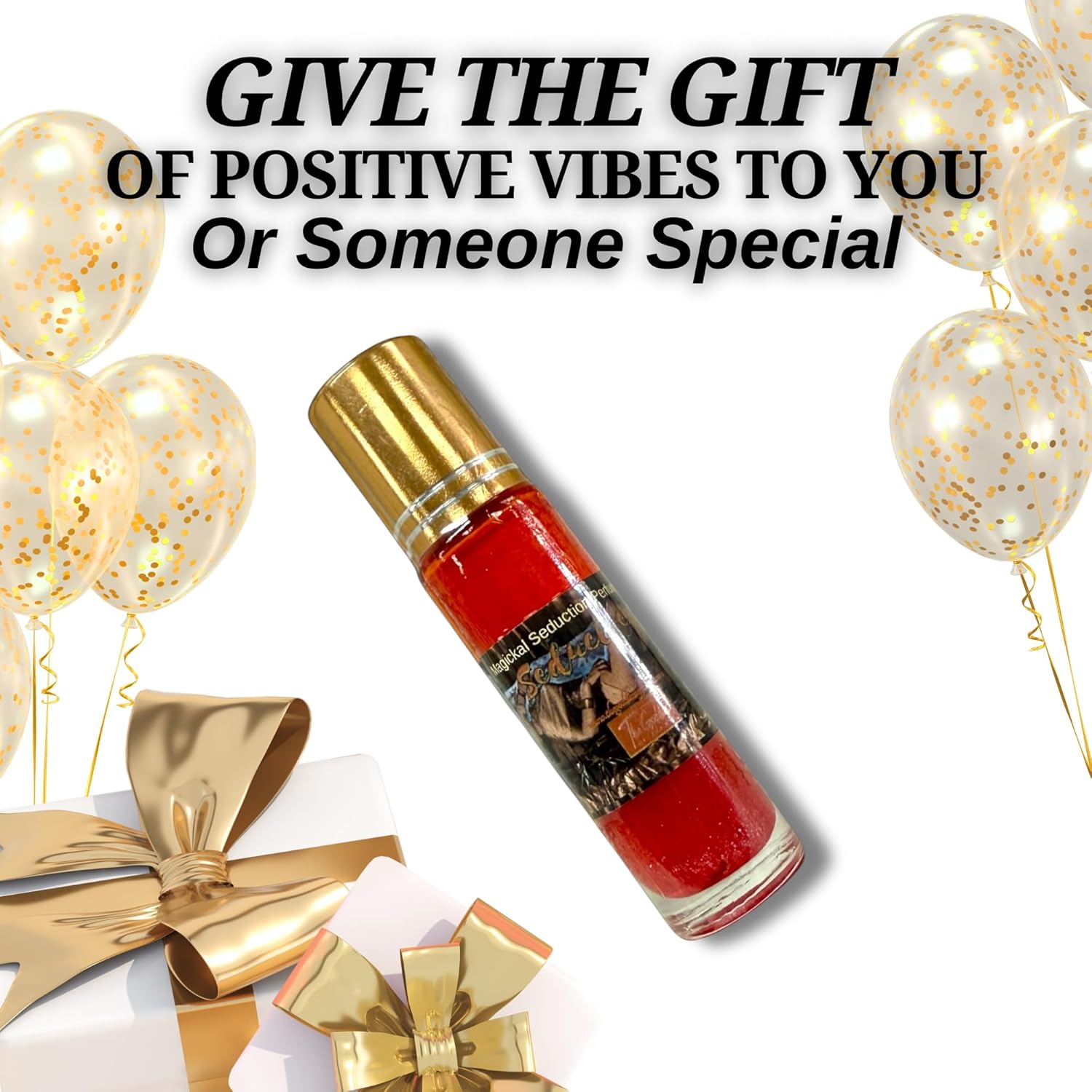Seductress Roll On – Feminine Confidence & Attraction Oil | Intention Roll On for Charm, Radiance & Self-Empowerment | Vegan