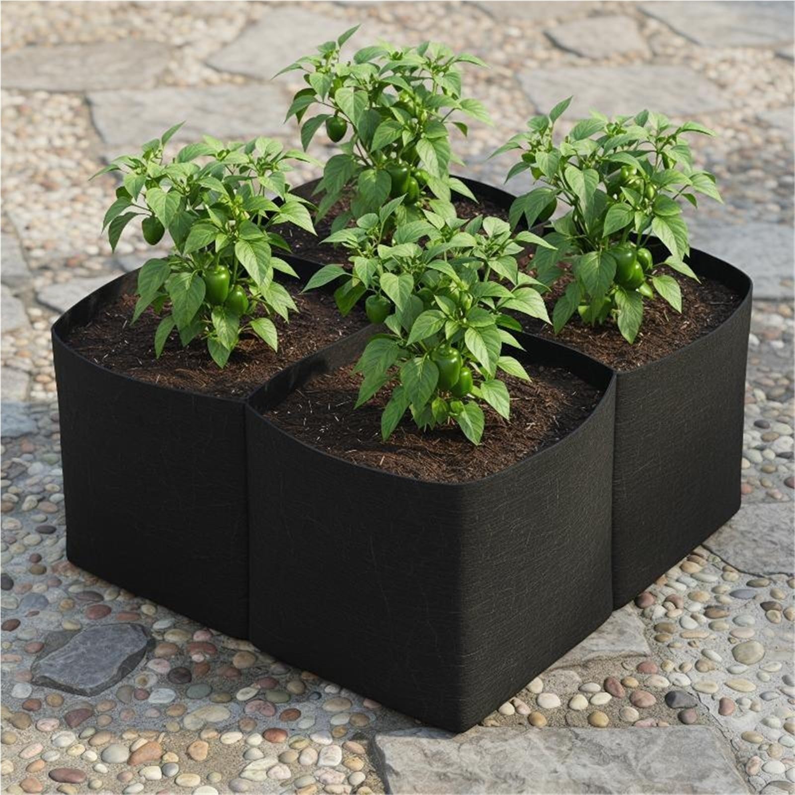 Grand Sac de Culture Sac de culture jardin surélevé noir pour Jardin