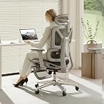 FLEXISPOT Ergonomic Office Chair High Back Mesh Swivel Computer Chair Home Office Desk Chairs with Wheels Lumbar Support Deep Black