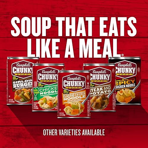 Miniatura 7 de Campbell's Chunky Healthy Request - Sopa de pollo con fideos, lata de 16.1 onzas, caja de 8 unidades