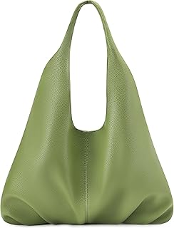 Sustainable Hobo Handbag Women's Retro Vegan Leather Shoulder Purse with...