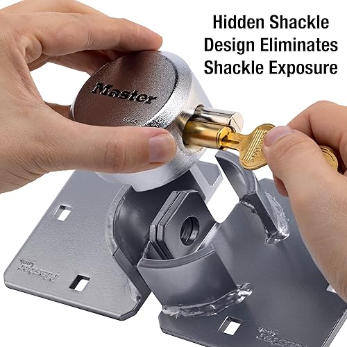 Miniatura 4 de Master Lock M736XKAD - Cerradura para grillete oculto resistente cerradura de acero sólido para furgonetas M736XKAD
