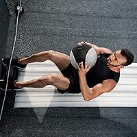 Vista 5 de WF Athletic Supply Bola de medicina y ejercicio goma duradera y distribución de peso consistente agarre texturizado cómodo para entrenamiento