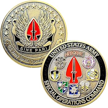 Amazon | 米軍空挺サインパリ特殊作戦コマンドチャレンジコイン 記念