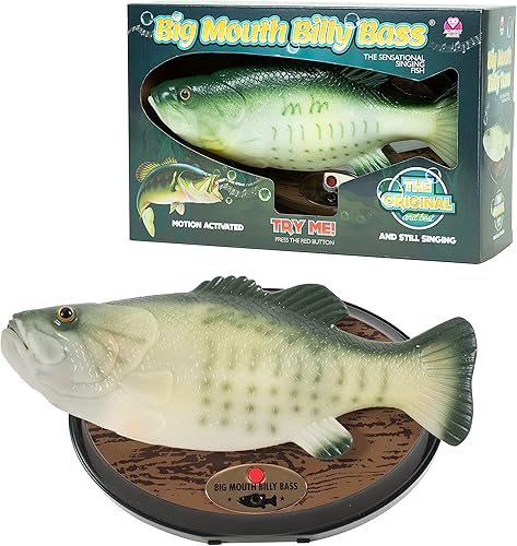 Miniatura 3 de Gemmy Infleables Holiday (G08 47957) Boca grande Billy Bass, Verde - Edición 15 Aniversario
