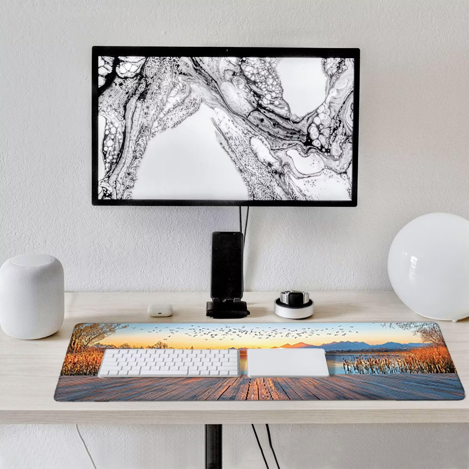 Podkładka pod mysz do gier, 1200 x 400 mm XXL Podkładka pod mysz do gier, duża, antypoślizgowa, wodoodporna, iExtended długa podkładka pod mysz do klawiatury XXL, akcesoria biurowe, do gier, komputera