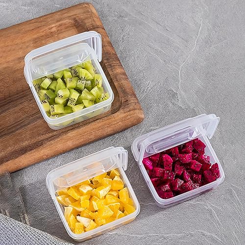 Miniatura 4 de Paquete de 2 recipientes de plástico para almacenamiento de queso en rodajas con tapas herméticas que mantienen el queso fresco y delicioso