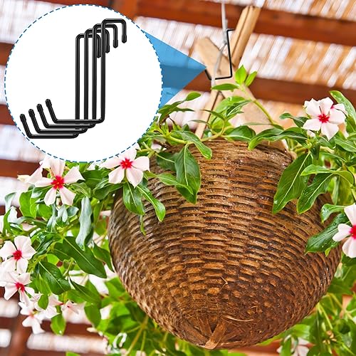 Miniatura 7 de Blulu 8 ganchos de bicicleta recubiertos de vinilo para colgar bicicletas, ganchos de garaje grandes, ganchos de garaje para garaje, perchas para