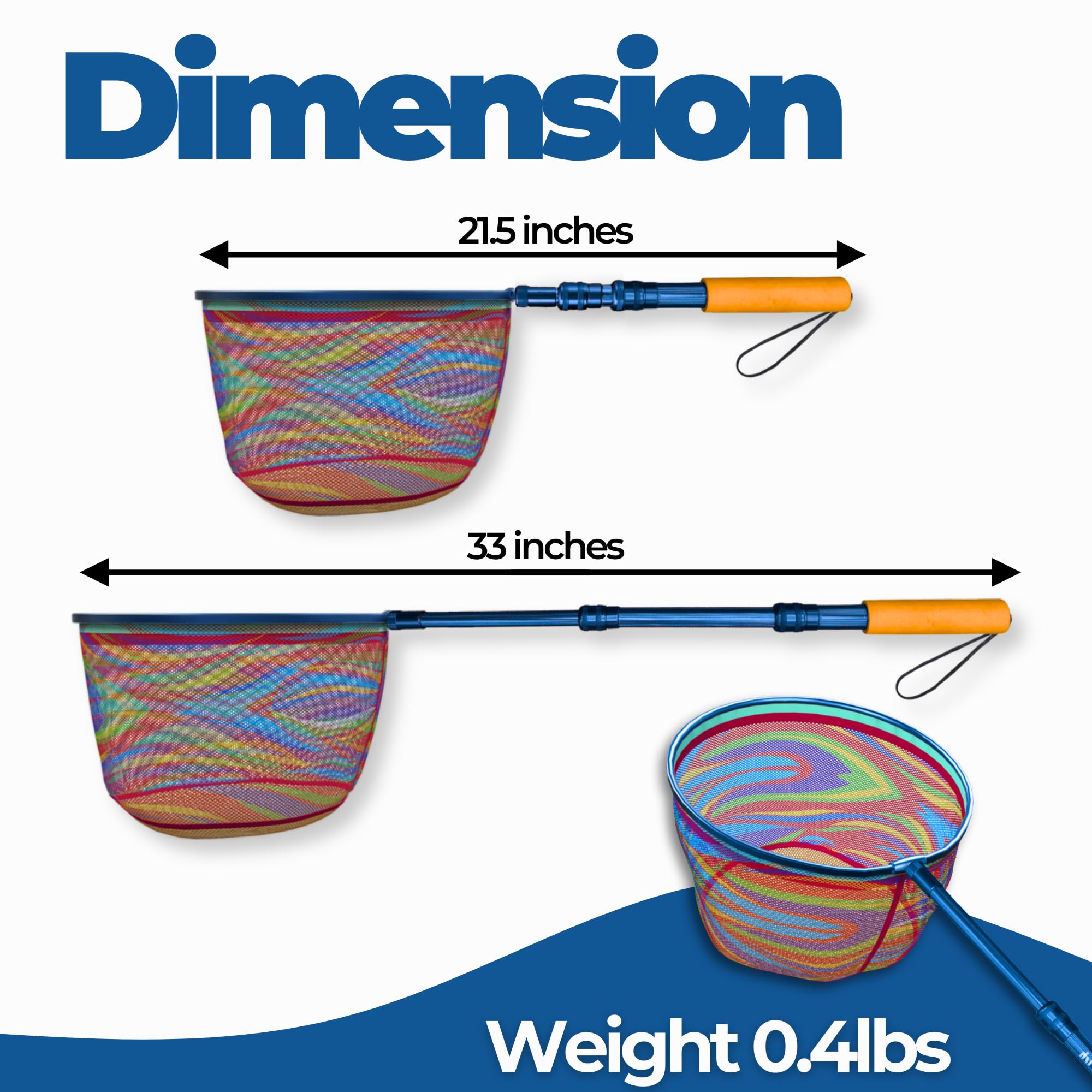 childrens extendable fishing net Amazon.com : DaddyGoFish Kids Fishing Net