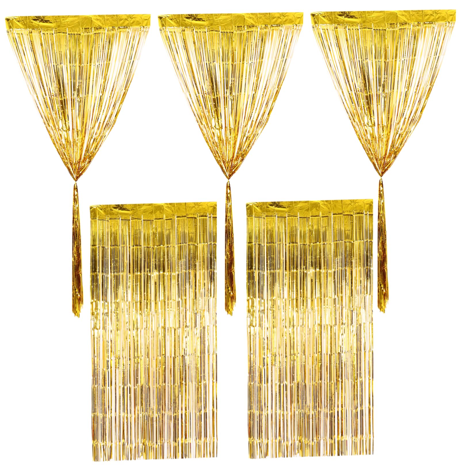 Alasum 6pièces Rideaux Métalliques Franges Tinsel pour Décorations De Fête Couverture De Fond pour Et Événements