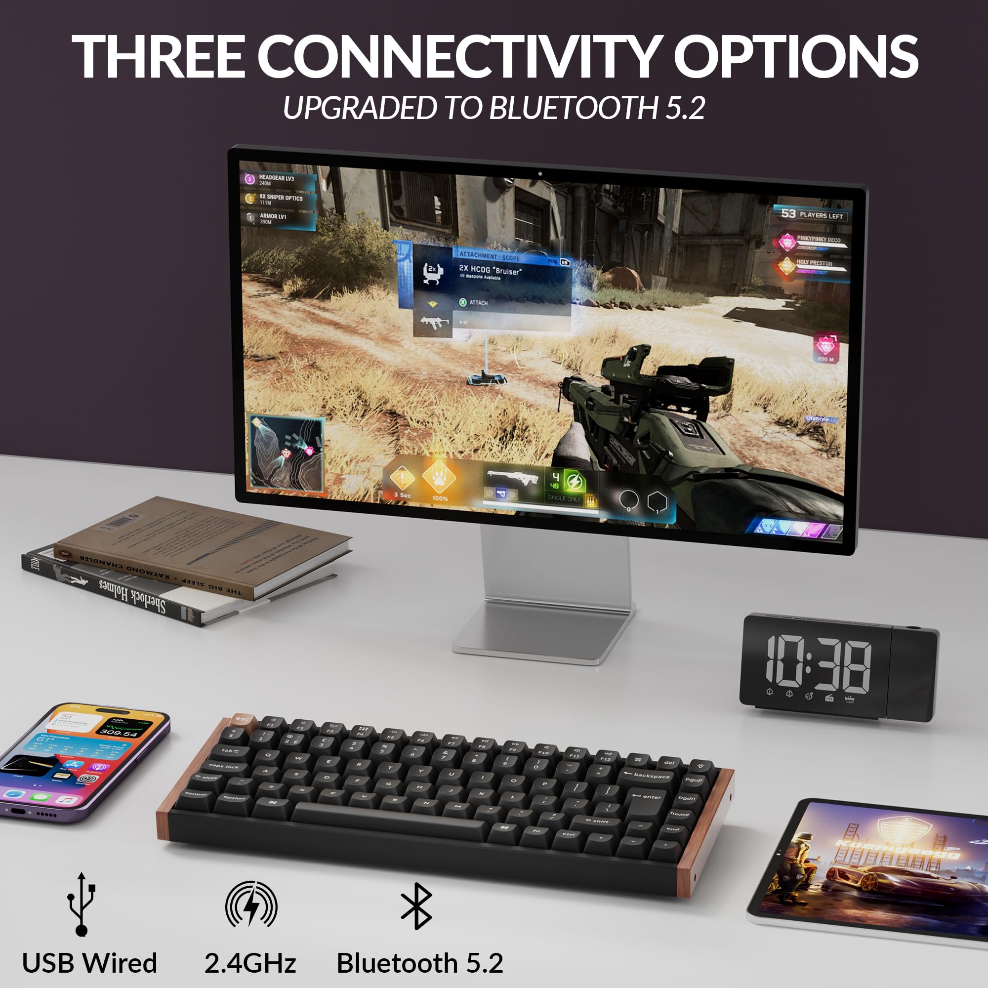Keychron K2 HE Wireless Custom Mechanical Keyboard image 2