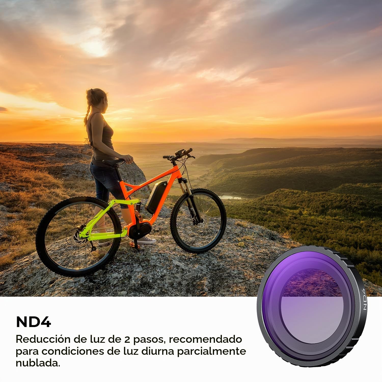 K&F Concept Filtro UV CPL ND4 compatible con Insta360 GO 3S, protección de lente, polarización ultravioleta, densidad neutra, paquete de 3 filtros para accesorios Insta Go3