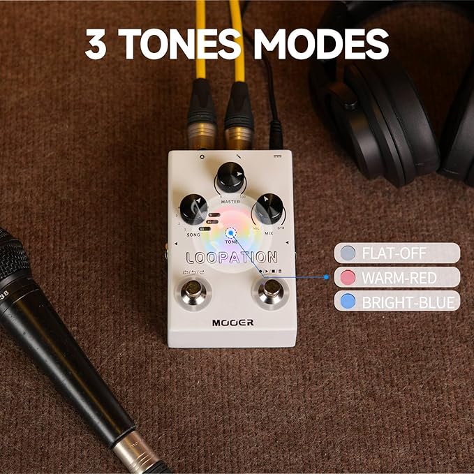 Pedal De Efectos MOOER VP3 LOOPATION Looper Vocal e Instrume miniatura 6