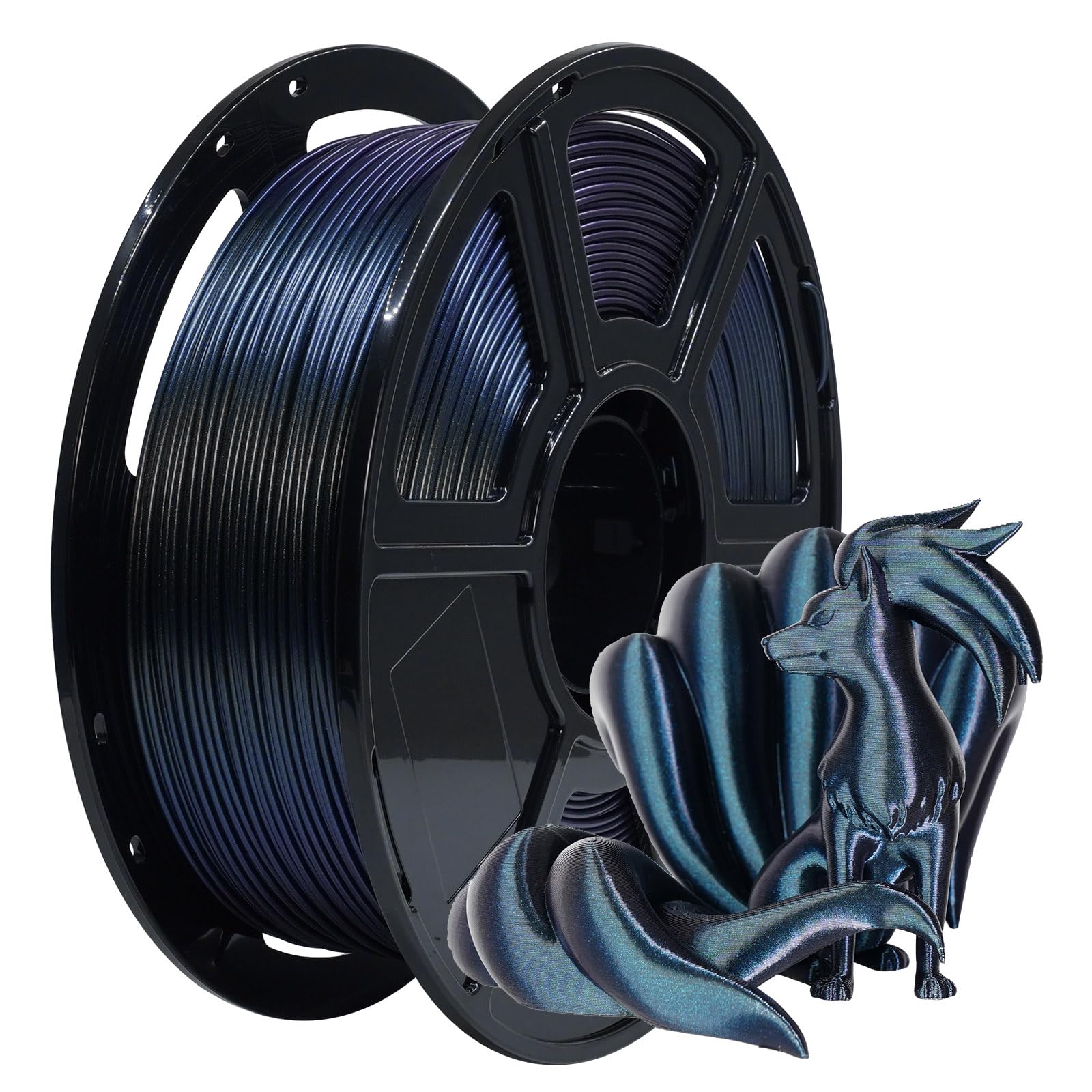 FLASHFORGE Filamento PETG ad alta velocità, 1,75 mm, 500 mm/s di stampa ad alta velocità, filamento rapido per stampanti 3D (titanio bruciato)