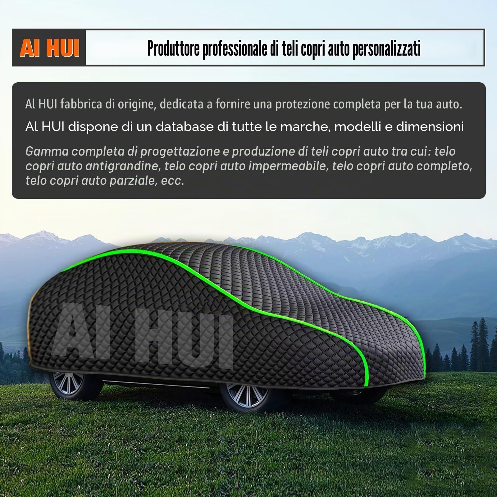 Telo Copriauto Antigrandine per Audi A3 Sportback, Telo Antigrandine per Auto da Esterno Imbottito Perma Protect, Copertura per Auto Antigrandine Impermeabile per Temporale