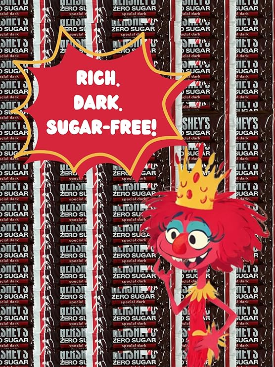 Sugar Free Chocolate - Sugar Free Special Dark Chocolate - 4 Pound Bag - Bulk Zero Sugar - Individually Wrapped Chocolate - Queen Jax