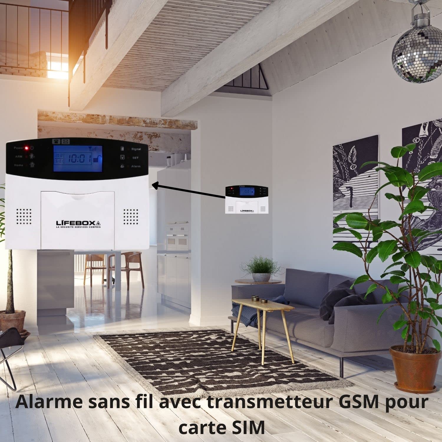 Image secondaire de Kit Alarme Maison Sans Fil LIFEBOX 4G et WiFi avec Détecteurs de Mouvement et d'Ouverture