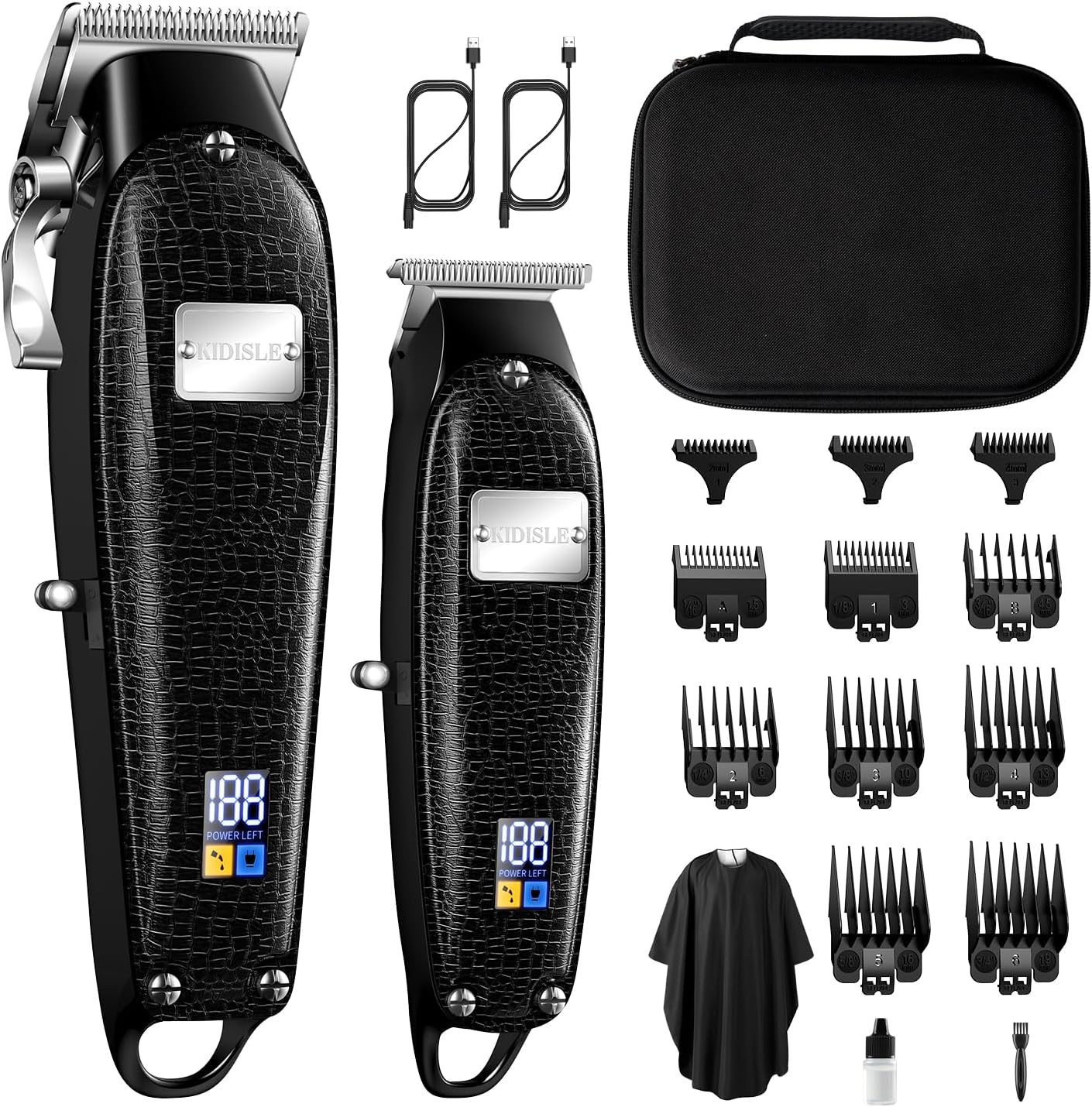 Amazon.com: KIDISLE Hair Clippers for Men + T-Blade Barber Clippers ...