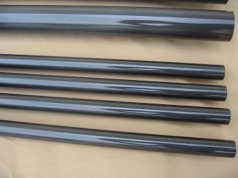 Length1000mm OD 5MM 6MM 7MM 8MM 9MM 10MM 3K Carbon Fiber Tube/Pipe for Airplane Models (1pcs 5x3x1000mm Glossy Plain, 1)