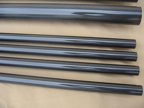Length1000mm OD 5MM 6MM 7MM 8MM 9MM 10MM 3K Carbon Fiber Tube/Pipe for Airplane Models (1pcs 5x3x1000mm Glossy Plain, 1)