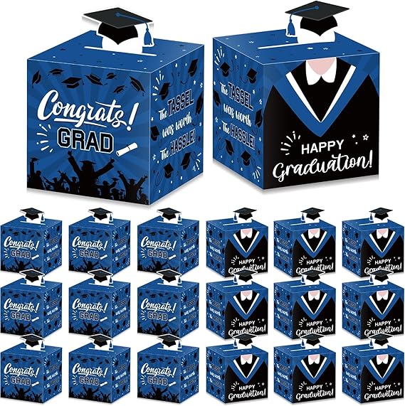 72 Pieces Graduation Favor Boxes Graduation Cap Candy Boxes