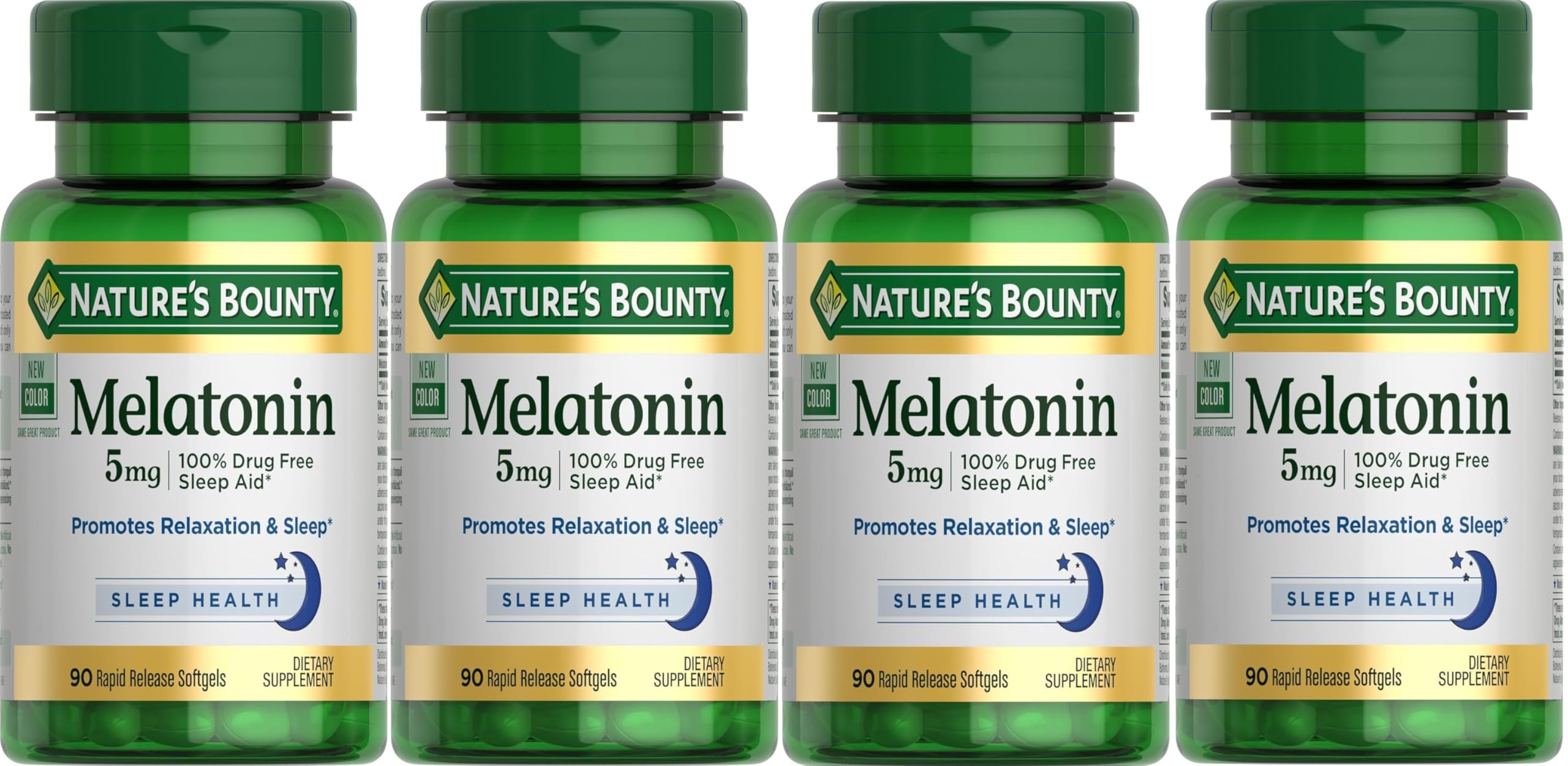 Nature's Bounty Melatonin, 100% Drug Free Sleep Aid, 5mg, 90 Softgels — Amazon image 9