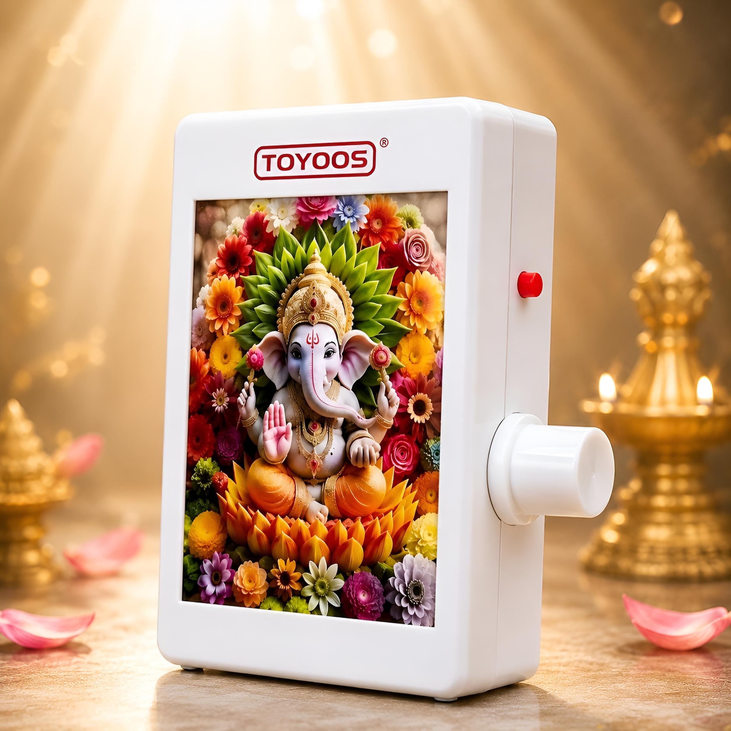 Toyoos 35-in-1 Gayatri Mantra Chanting Box | Hindu Spiritual Audio Player with Glowing Front | Om Chanting Device for Peace, Prosperity & Meditation | Plug & Play Mantra Machine | Best Spiritual Gift-image-48