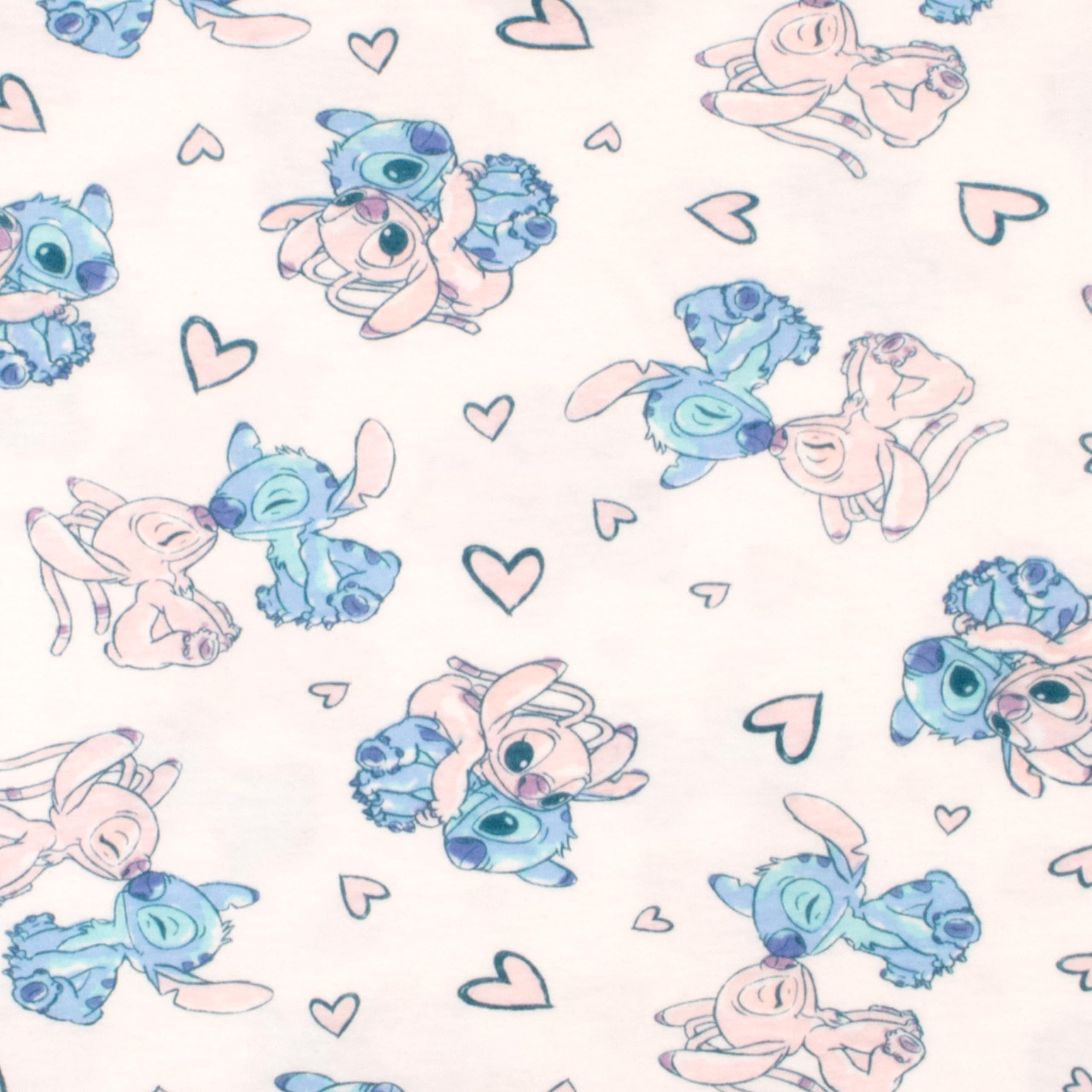 Disney Lilo and Stitch - Maglietta a maniche corte per ragazze, con stampa di Lilo & Stitch, confezione da 2