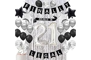 21st Birthday Decorations for Her Him, Legal Birthday Decorations