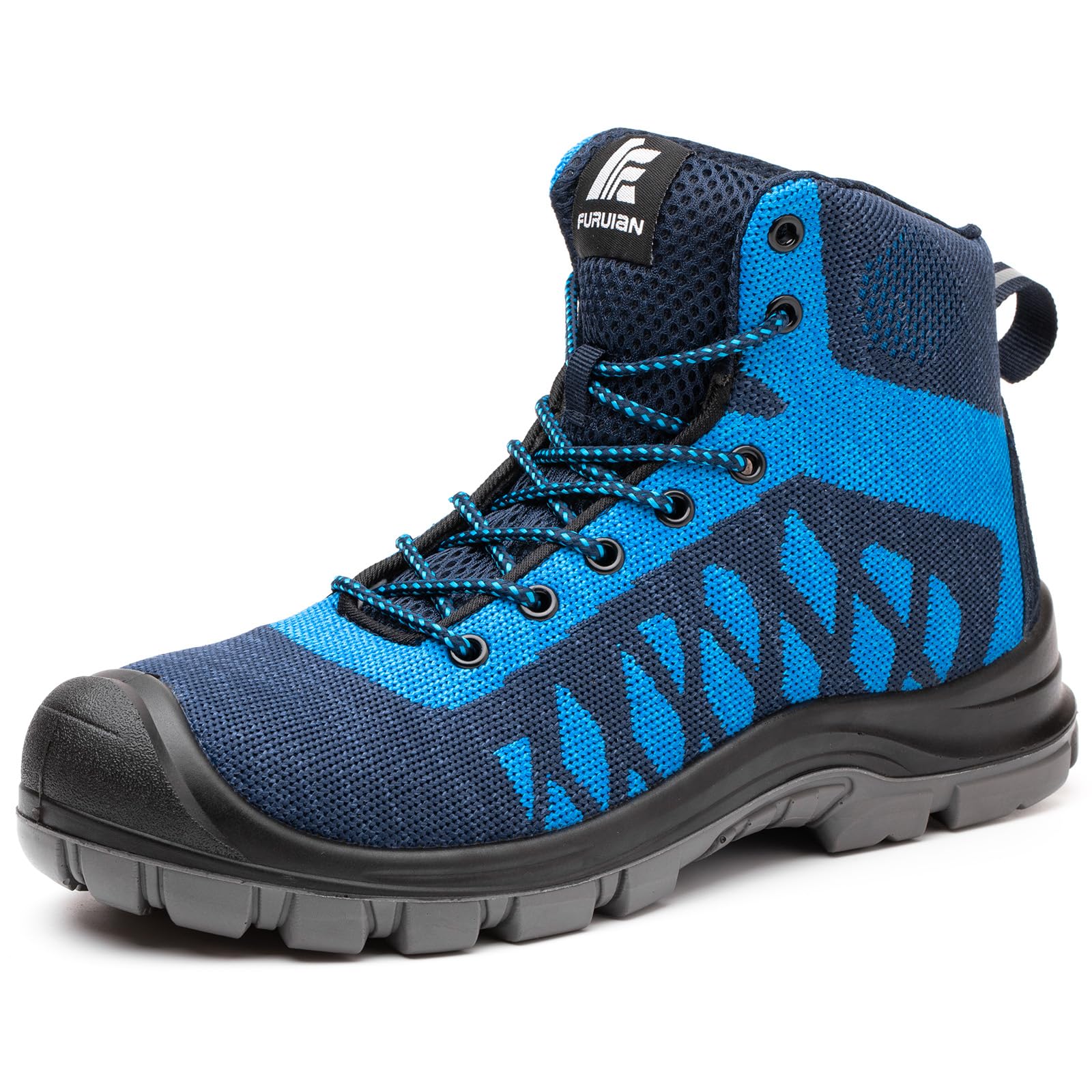 SecuynerSteel Toe Shoes for Men Comfortable Safety Shoes Non Slip Steel Toe Sneaker