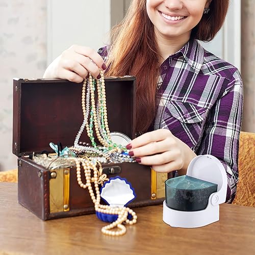 Miniatura 6 de EXCEART Limpiador de joyas Limpiador Jewlrey Limpiador Jewlry Limpiador de retenedores Limpiador de Casos Limpiadores Hogar Ojos Limpiador de