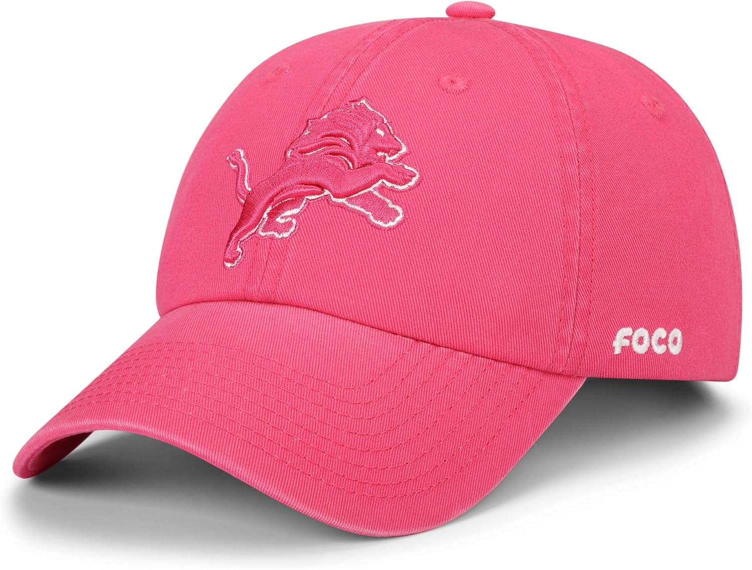 FOCO NFL Mens NFL Team Logo Magenta & White Casual Hat Caps