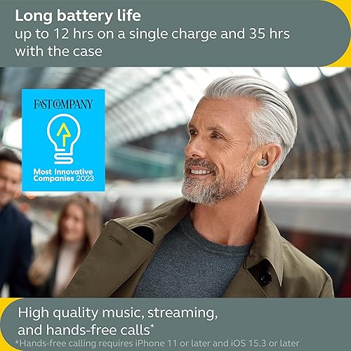 Miniatura 4 de Jabra Enhance Plus - Audífonos recargables OTC autoajustables para mejorar la audición avanzada, música y llamadas  (incompatible con Android) 4