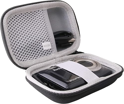 Miniatura 4 de Estuche rígido de transporte EVA compatible con KODAK PIXPRO FZ55FZ45FZ43 Funda de protección de cámara digital. (negro)