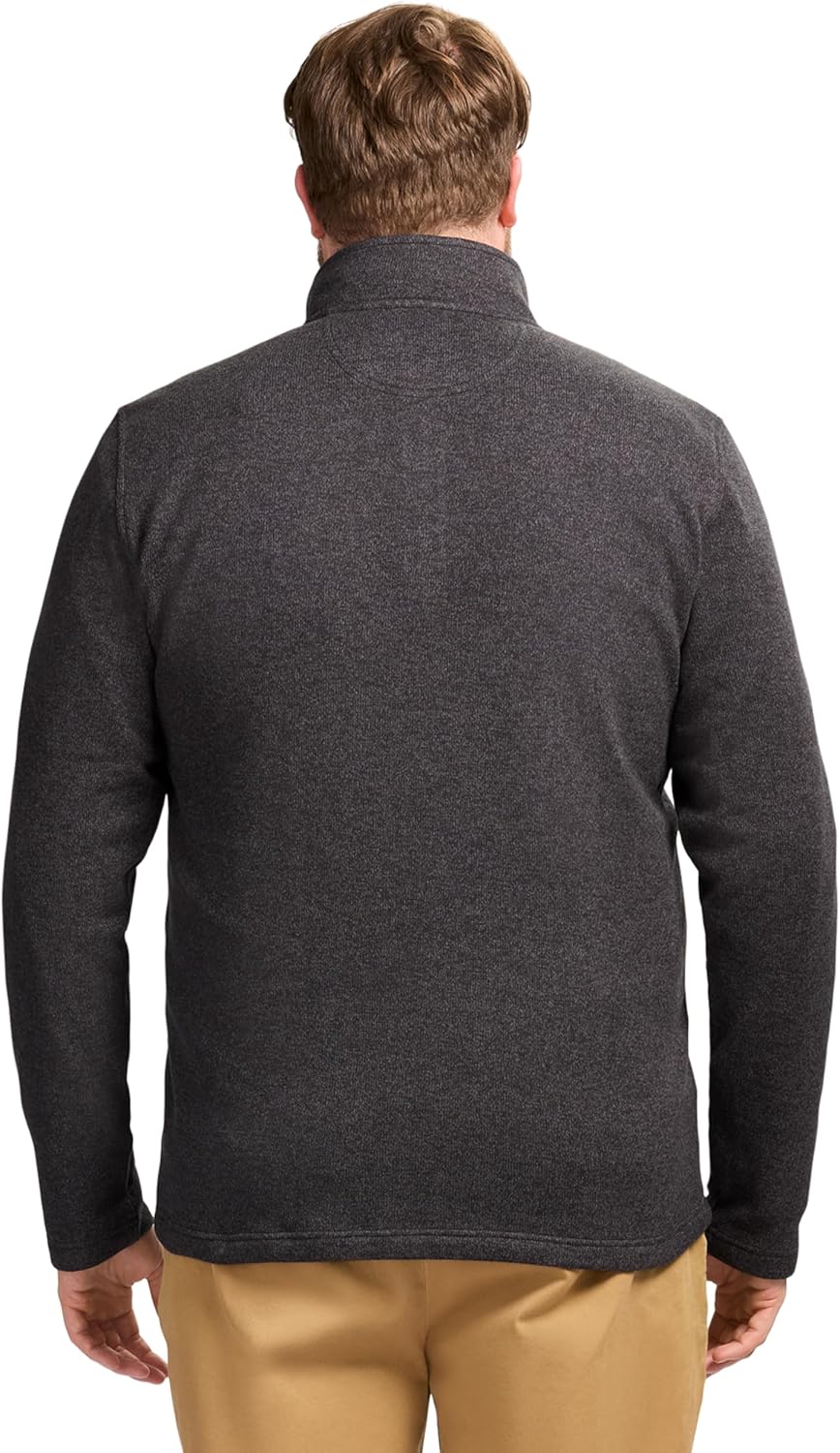 Izod Men's Big and Tall Thermosoft Quarter Zip Sweater Fleece Pullover